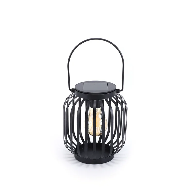 Solar Garden Light Outdoor Waterproof LED Chinese Lantern Light B&B Courtyard Antique Iron Art Portable Landscape Light Hot