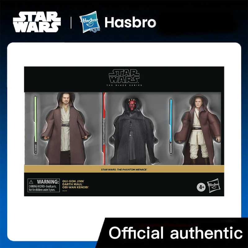 Hasbro Star Wars The Black Series: Star Wars: The Phantom Menace 3-Pack (Qui-Gon Jinn, Darth Maul, Obi-Wan Kenobi) New in Stock