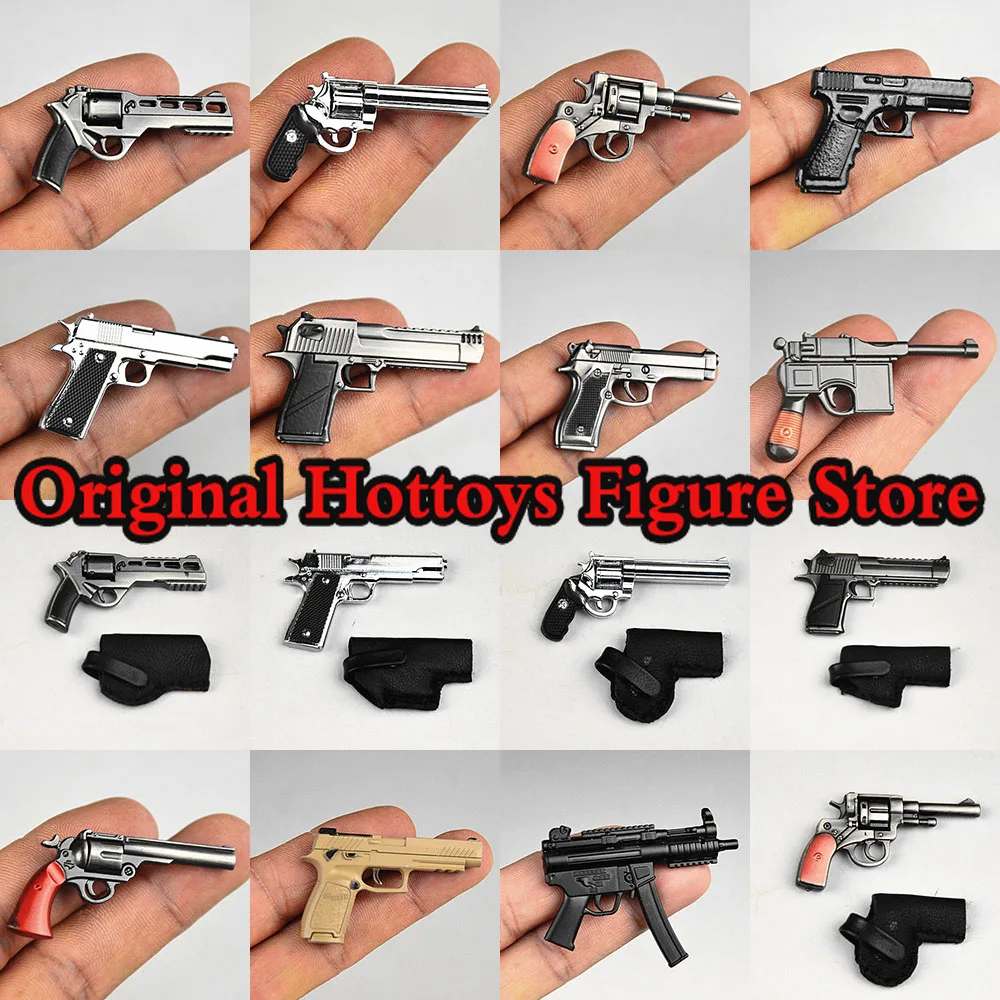 Modelo de pistola de soldado en miniatura, modelo de pistola pequeña, Desert Eagle P92 Colt, rueda izquierda Glock Python Fit, juguetes de figuras de acción de 12 pulgadas, 1/6