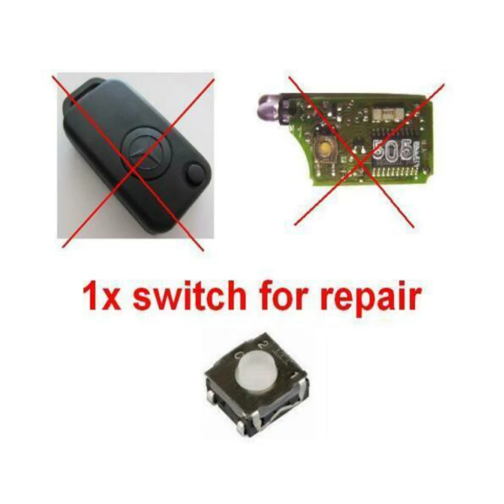 ECUTOOL Remote Micro Switch Button for MERCEDES Repair Flip Key Fob  W168 W202 W210 S124 W124 S202