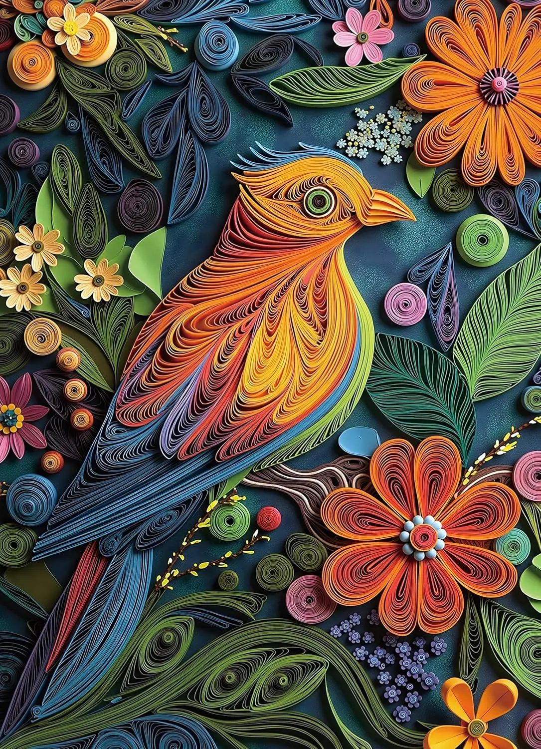 

Квиллинг-пазлы с изображением птиц для взрослых, 120-1314 деталей, увлекательная портативная головоломка, игрушка для путешествий, для детей и взрослых, для активного отдыха на природе