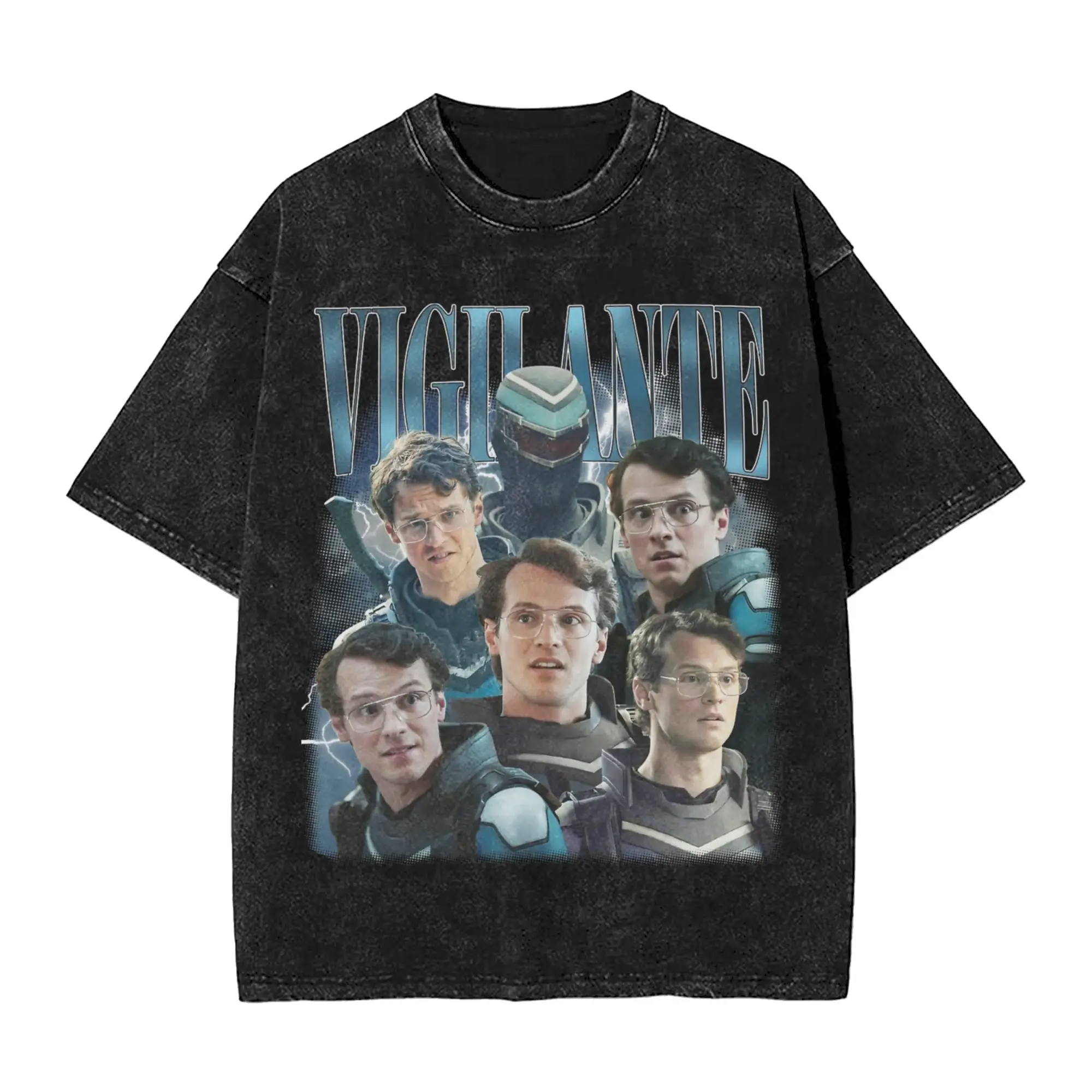 تي شيرت Vigilante Peacemaker يقتبس تي شيرت عتيق بنمط مغسول للرجال والنساء تي شيرت قطني تي شيرت علوي #1