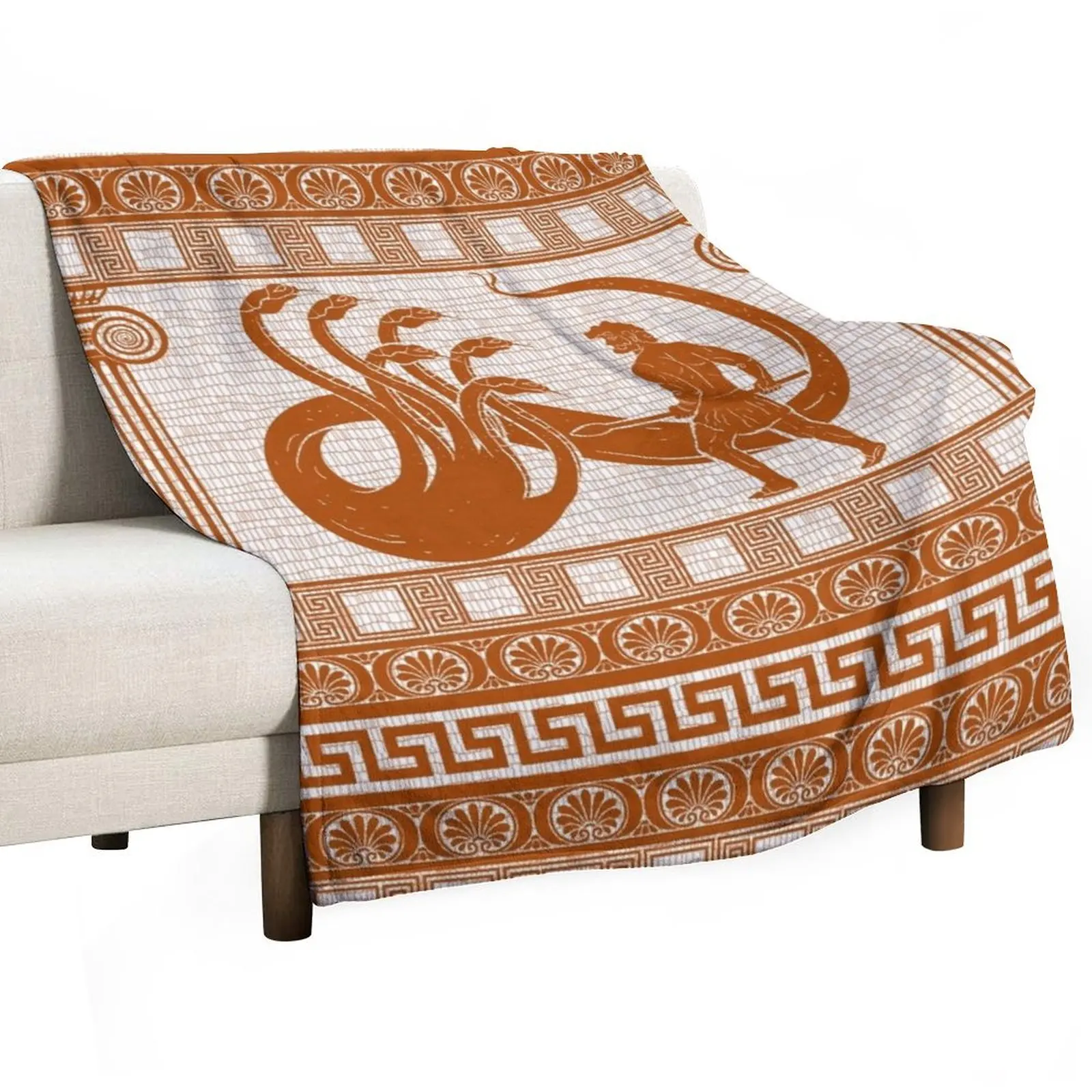 Hercules vs Hydra (orange version) Throw Blanket Summer Sofa Softest Blankets