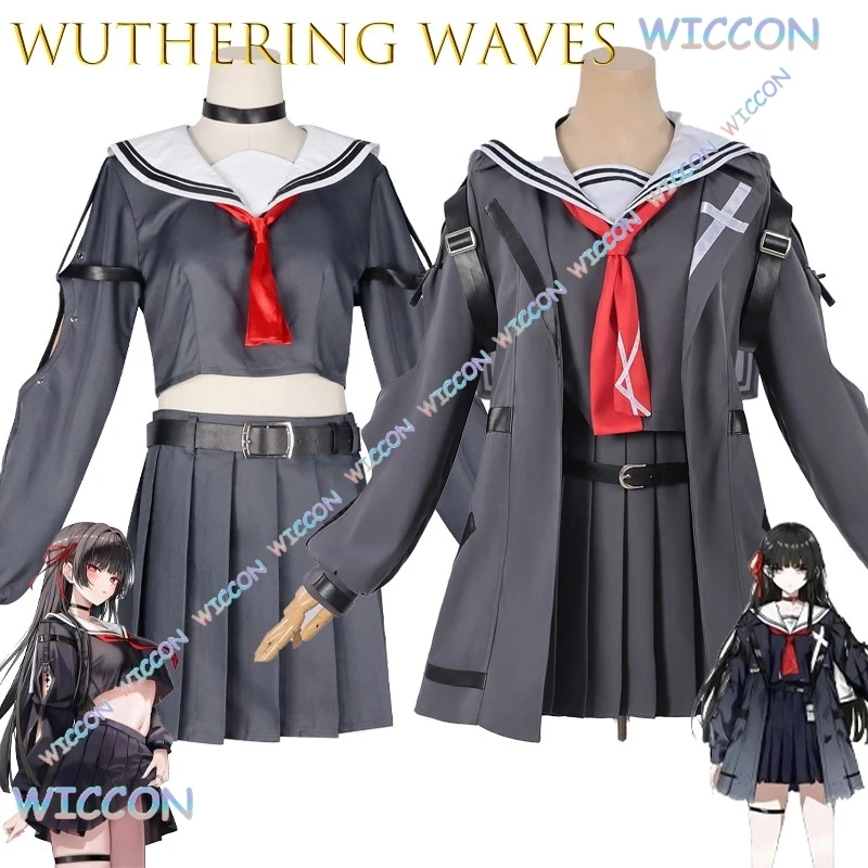 

Wuthering Waves Chisa Косплей Костюм Набор Для Женщин Школьная Форма Jk Юбка Аниме Персонаж Наряд Хэллоуин Kawaii Рождество