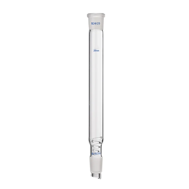Picture 6: Glass spiral snake-shaped packed fractionating column Thorn-shaped distillation column 200mm300mm400mm500mm24*2