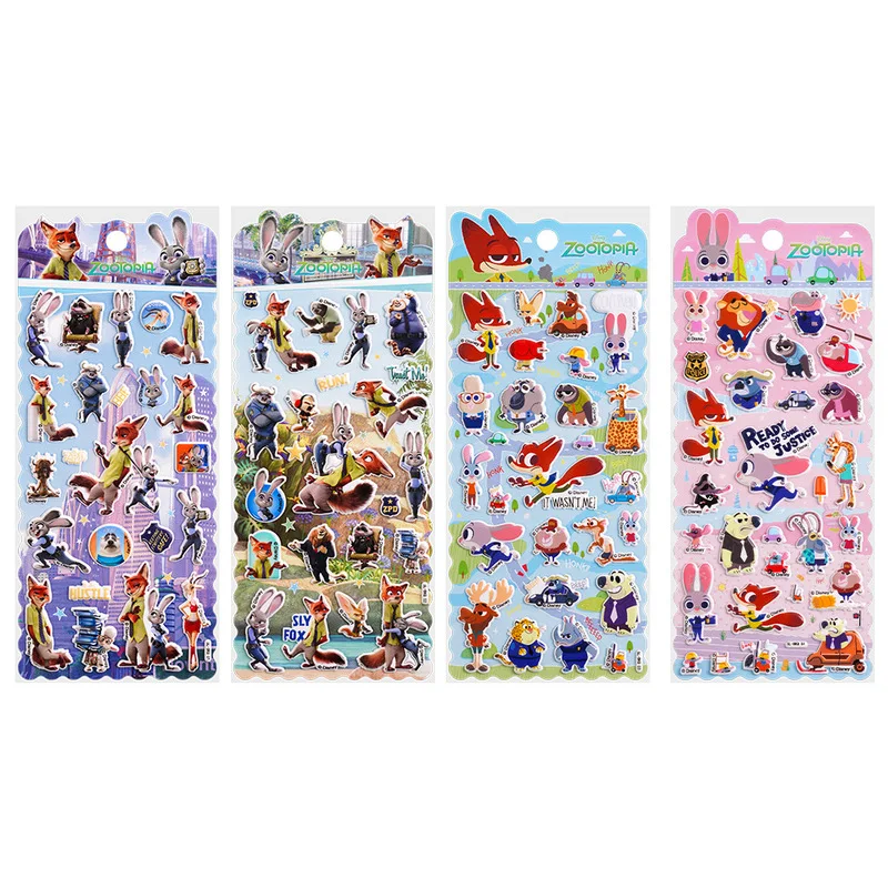 DIY3D Crazy Animal City Cartoon Adesivi 3D, adesivi ricompensa puzzle fatti a mano per bambini, custodie per telefoni, adesivi decorativi per tablet