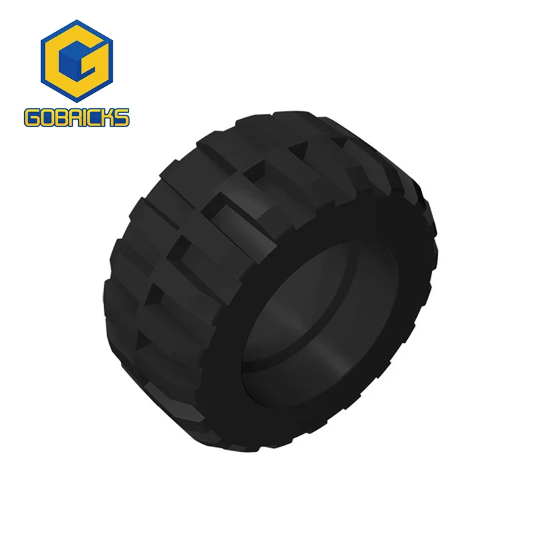 

Gobricks 10PCS Bricks Compatible Assembles Particles 61254 24x7mm tire For Building Blocks Parts Educational Toys For Children