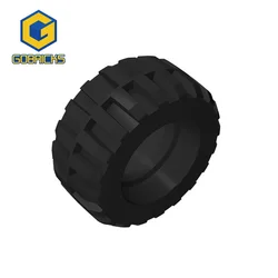 Gobricks 10PCS Bricks Compatible Assembles Particles 61254 24x7mm tire For Building Blocks Parts Educational Toys For Children