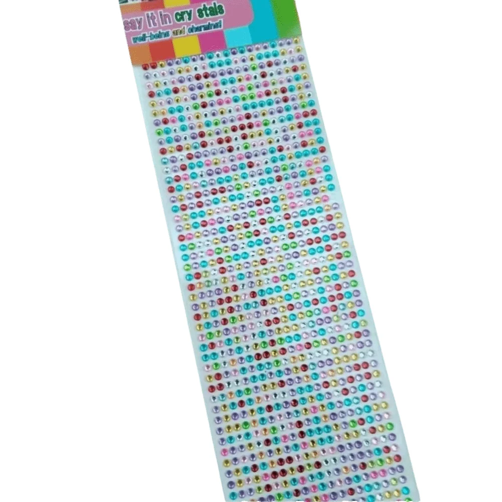 

Красочные 3D-наклейки с эффектом драгоценных камней, круглой формы, разных размеров, акриловые, серебристо-белые, с мерцающим эффектом