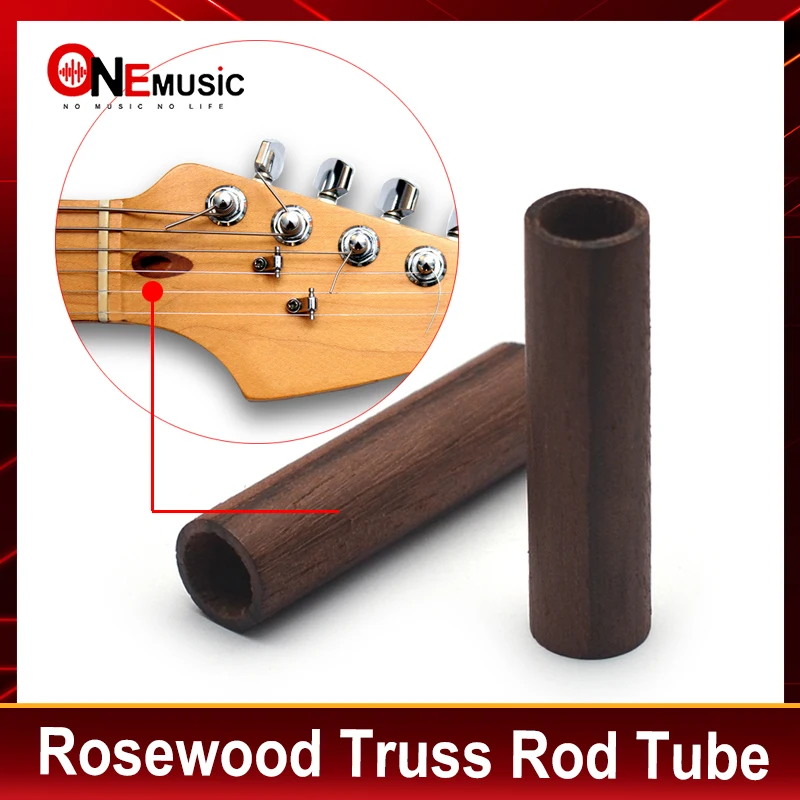 8Pcs Guitar Truss Rod Tube Rosewood Tube for Headstock Truss Rod 42x11MM Wood Cover for Truss Rod Guitar Bass Parts