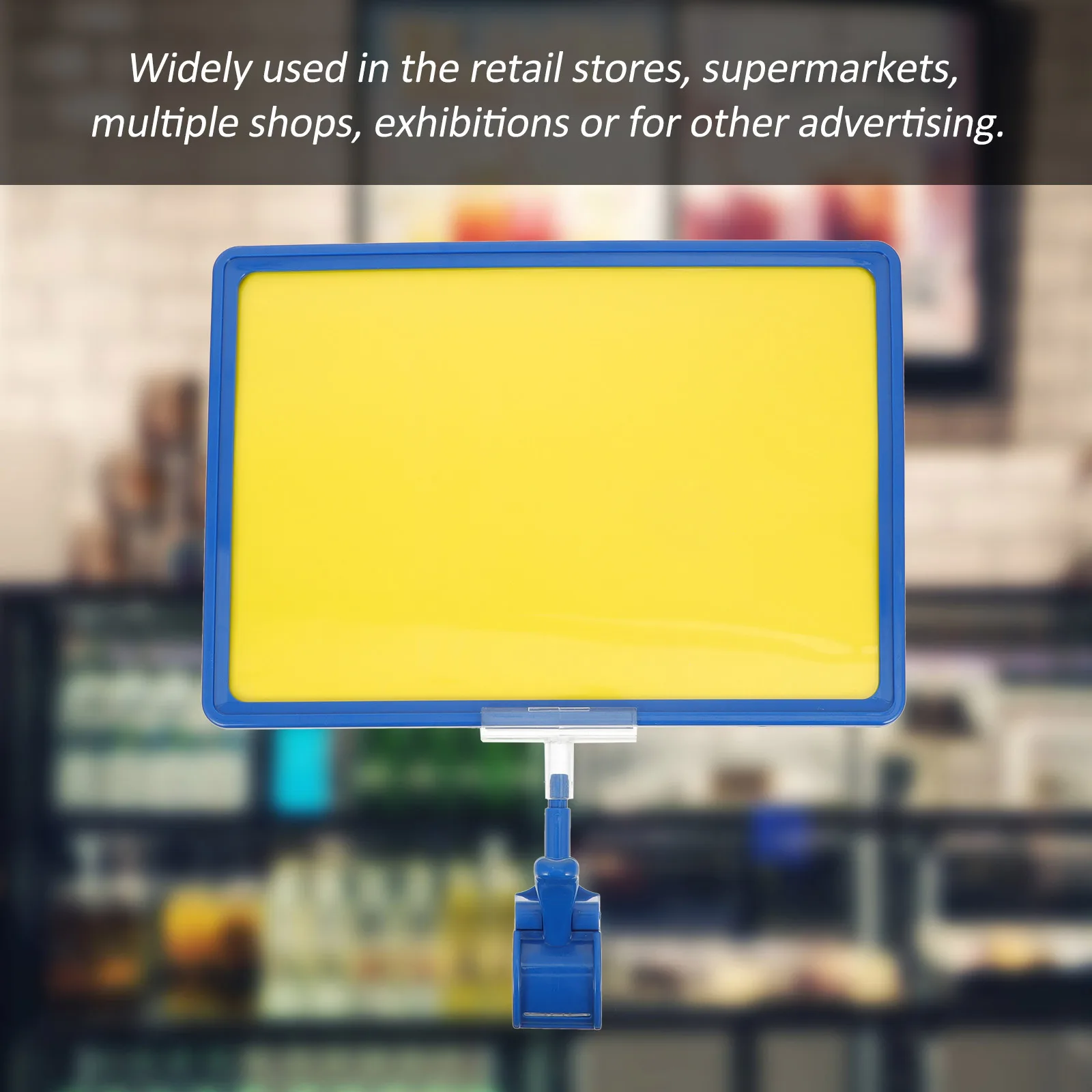 

1Set A4 Price Label Board Clip Retail Sign Supermarket Advertising Display Holder Label Clips Retail Signs Marketing Sign Stand