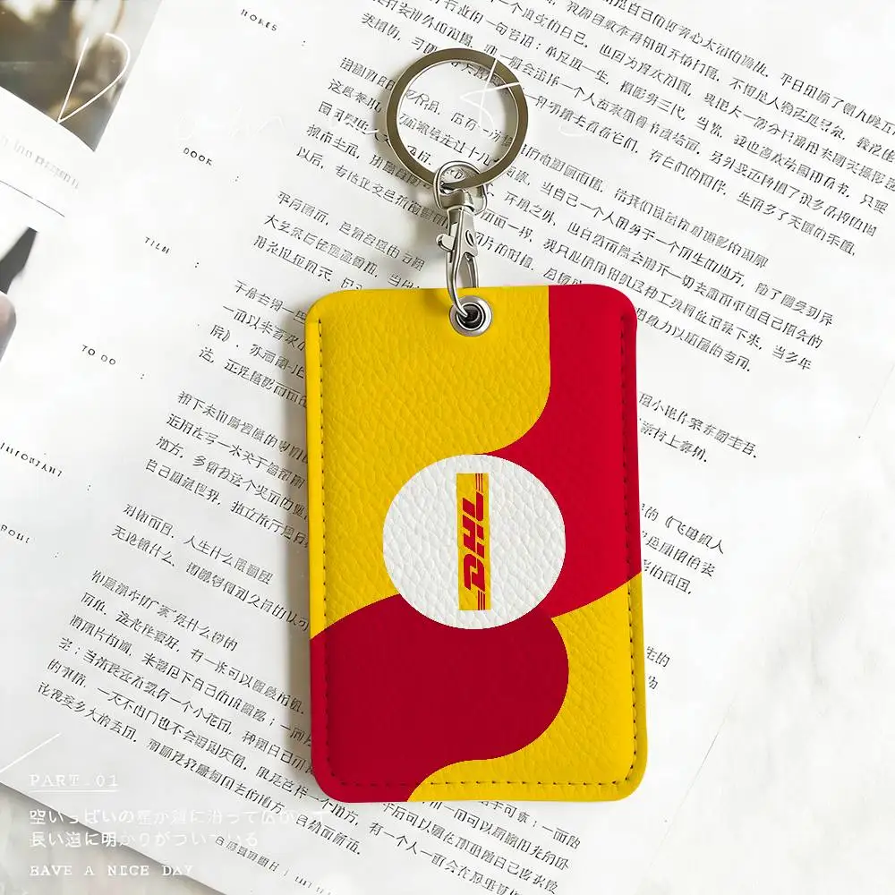 Modische Logo D-DHL Kartenhalter Studentenausweis-Schutzhüllen Studenten-Campus-Zugangskarten Schlüsselanhänger Diebstahlschutz – Detail 10