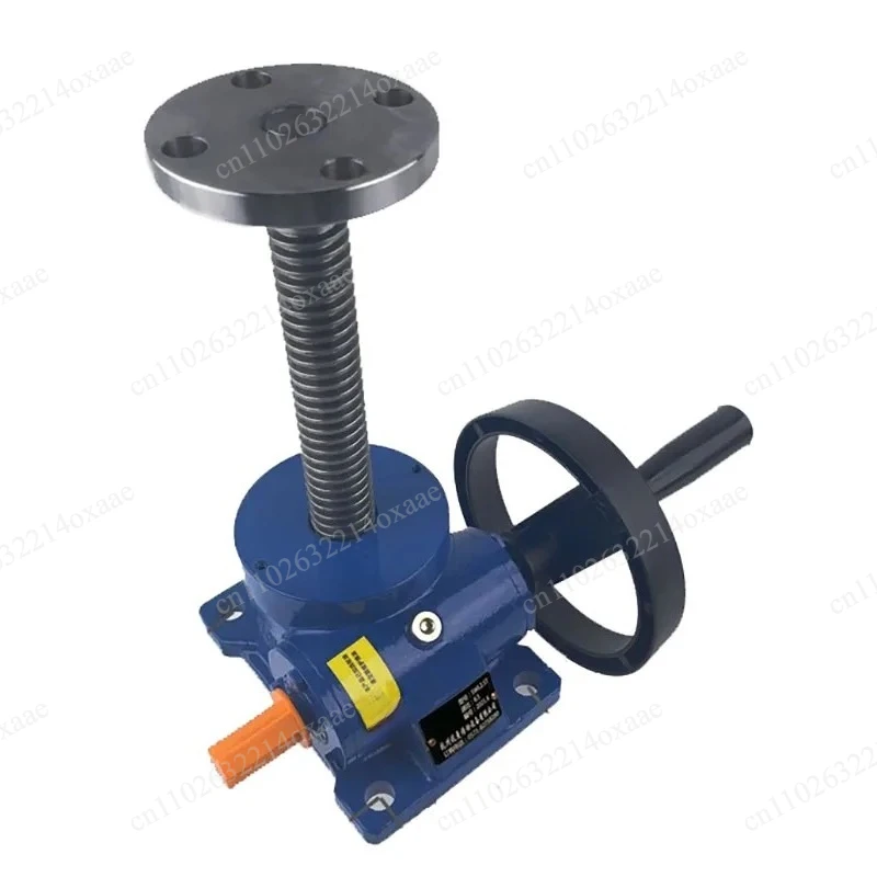 

Hand-Cranked Manual Lifting Platform, Compact Four Linkage Screw Elevating System for Light Duty Use