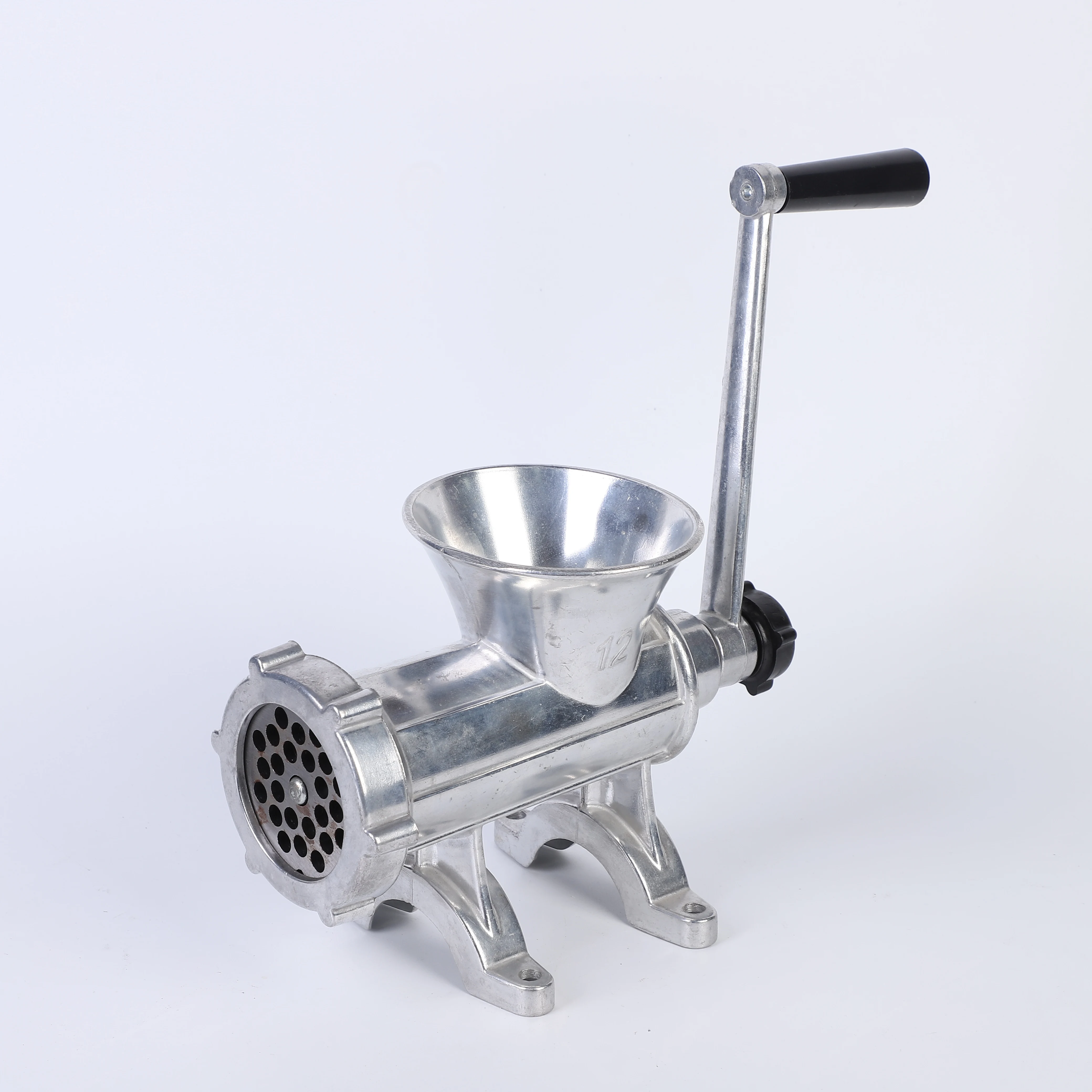 Home Kitchen Manual Meat Chopper Aluminum Body Easy Operation Sausage Beef Pork Processing Meat Grinders