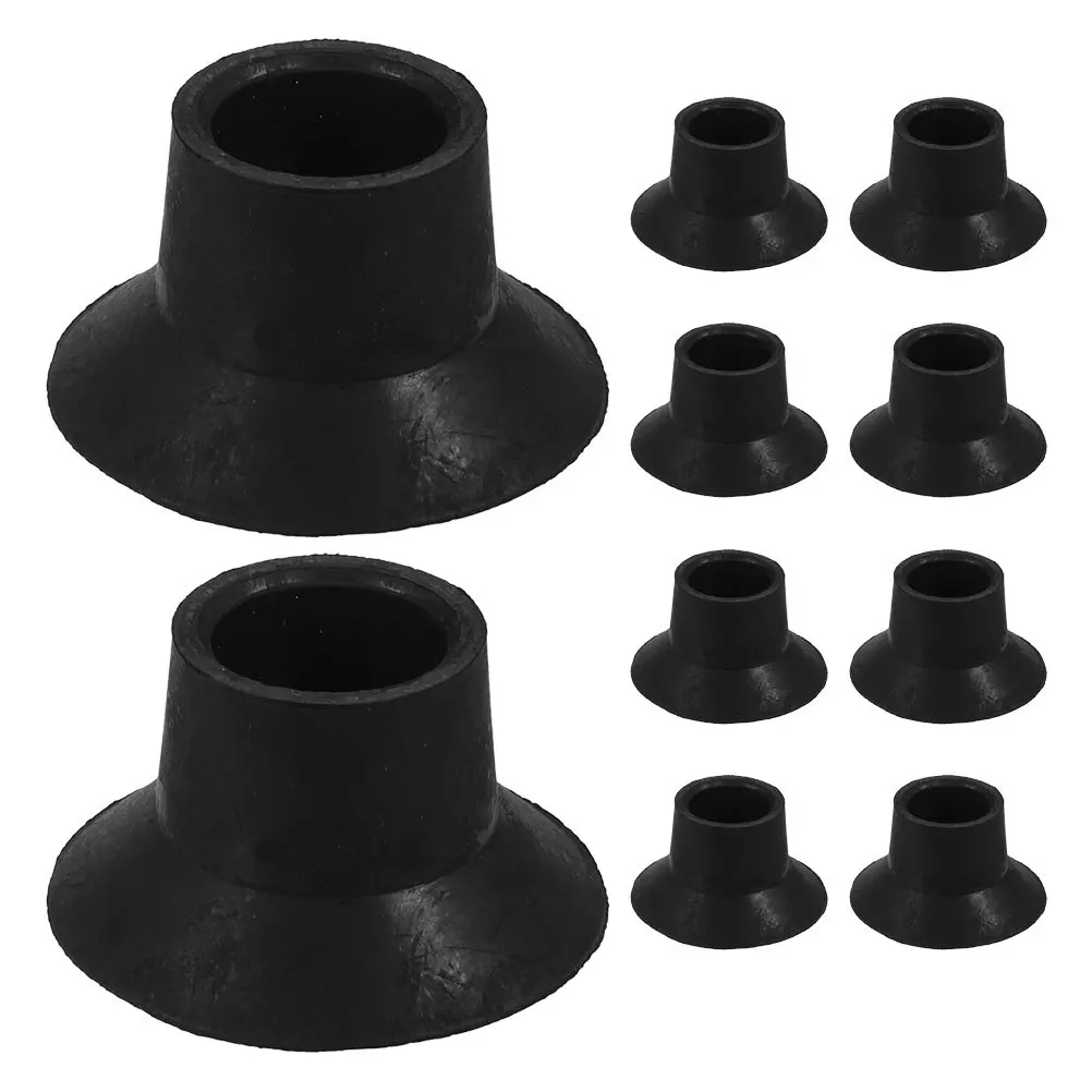 

10Pcs Non-Slip Rubber Foot Pads Round Chair Leg Caps Trampoline Legs Covers Protective Noise Resistant Furniture Leg Protectors