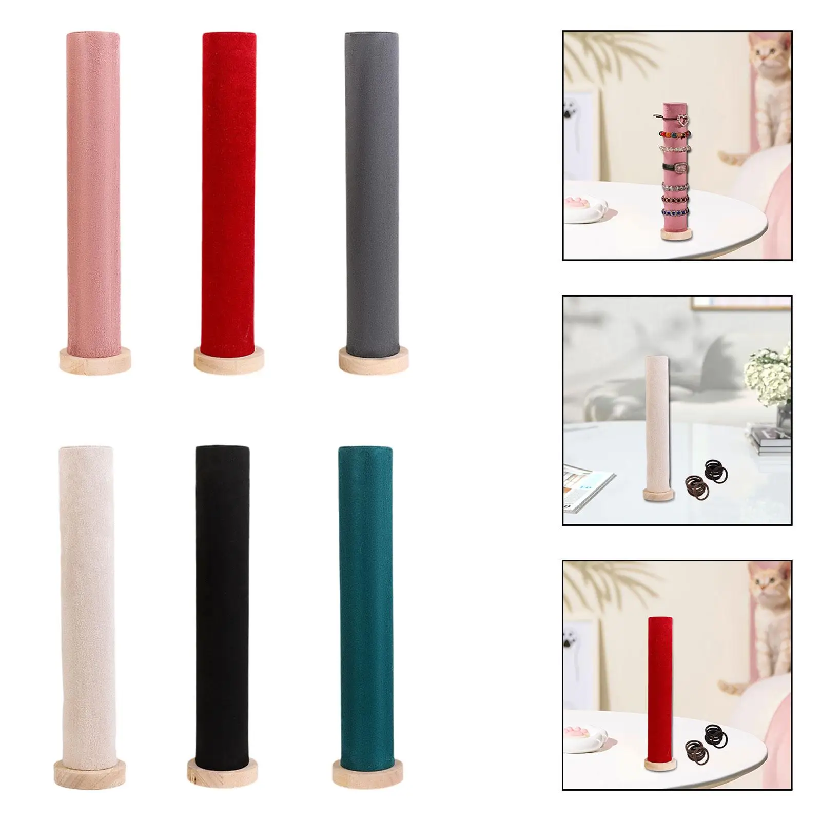 

Hairband Stand Display Storage Vertical Hair Hoop Accessories Jewelry Display Stand for Vendor Dresser Tabletop Vanity Showcase