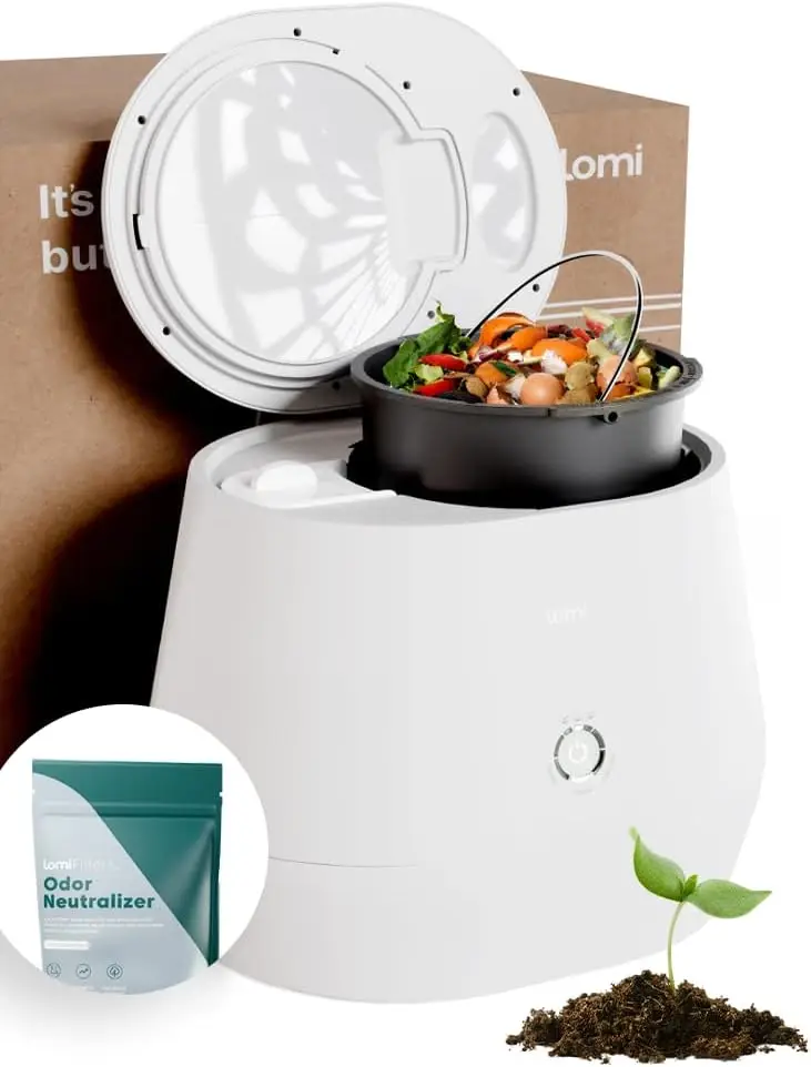 Smart Waste That Turns Waste into Natural Fertilizer with a Single Button, Indoor Compost - Kitchen Food Recycler