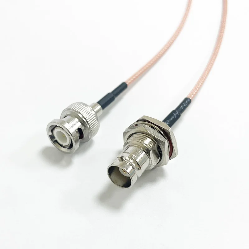 RF Cable 50 Ohm BNC Male to Female Bulkhead Mount RG316 Coax 50 Ohm BNC Male to Female Bulkhead Mount RG316 Coax