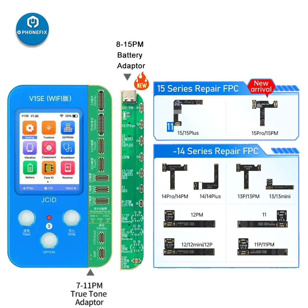 JC V1S Pin Sửa Chữa Ban Flex Cho iPhone 11-12 13 Pro Max Giải Quyết Pin Sức Khỏe Thực Đơn cảnh Báo Trái Phép Các Vấn Đề