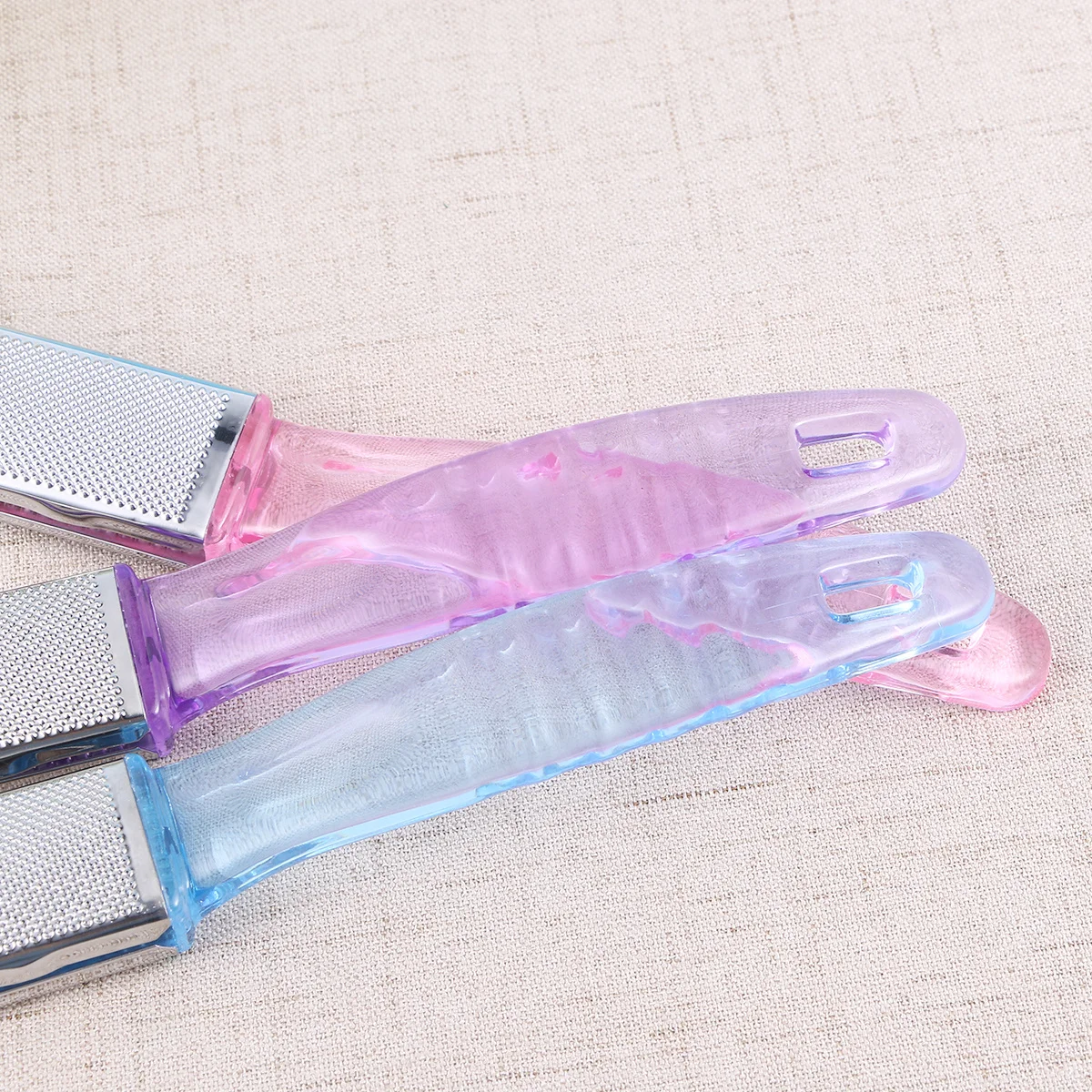 1 قطعة مزيل الكالس على الوجهين الفولاذ المقاوم للصدأ أداة إزالة الجلد الميت للأقدام العناية بالقدم التقشير فرك مانيكير باديكير #5