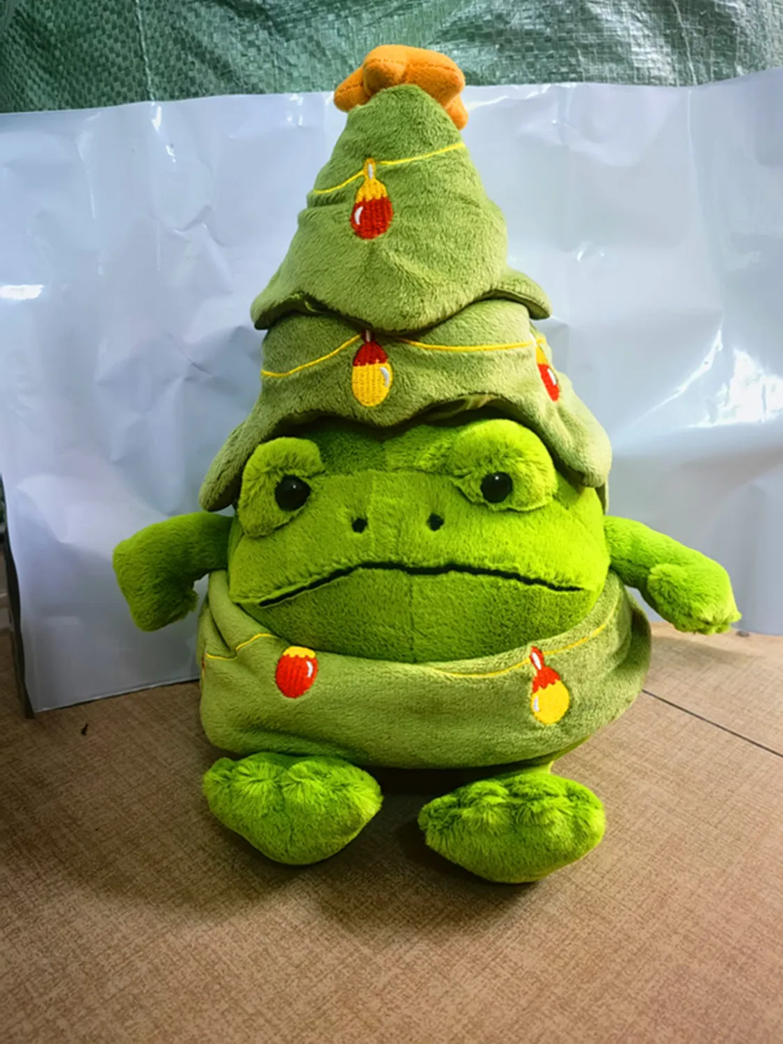 2025 귀여운 별 크리스마스 트리 인기 영국풍 재미있는 크리스마스 시리즈 크리스마스 트리 플러시 장난감 인형 선물