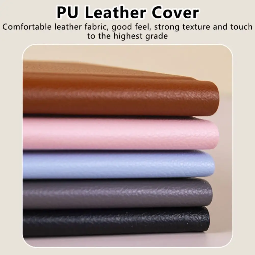 PU Leather Whiteboard Reusable Freestanding Erasable Writing Board Dry Erase Foldable Whiteboard Notepad Desktop Using