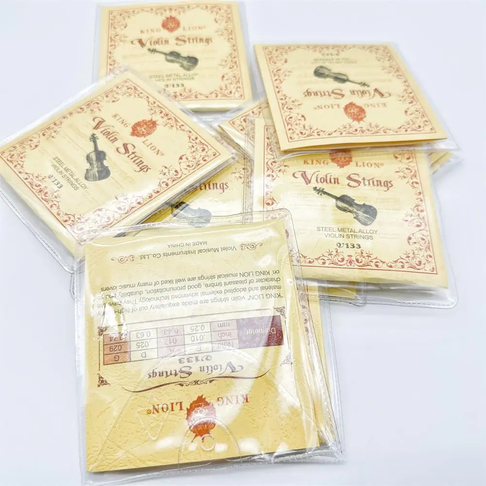 1 set High Quality 4/4 Violin Strings KING LION V133 Softness Alloy Violin Strings,Violin Parts Accessories