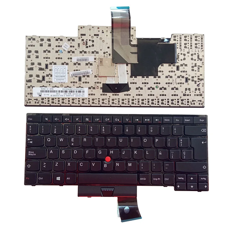 

New Laptop Spanish Keyboard For Lenovo ThinkPad E430 E430C E430S E330 S430 SP Keyboard No Backlit