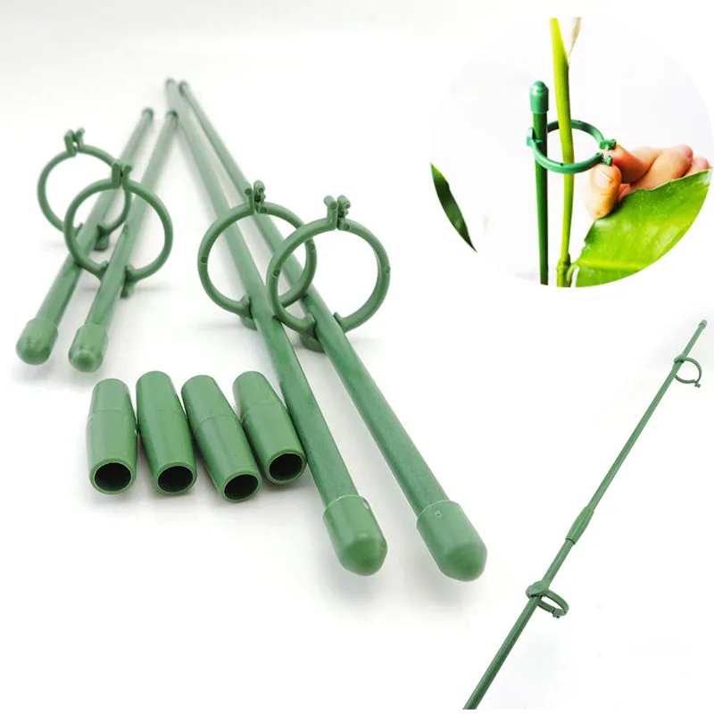 35/45cm 5/10pcs plant Flower Potted Support stand Holder Stake Stander Fixing Tool Gardening Supplies for Orchid Bonsai Daisy a1