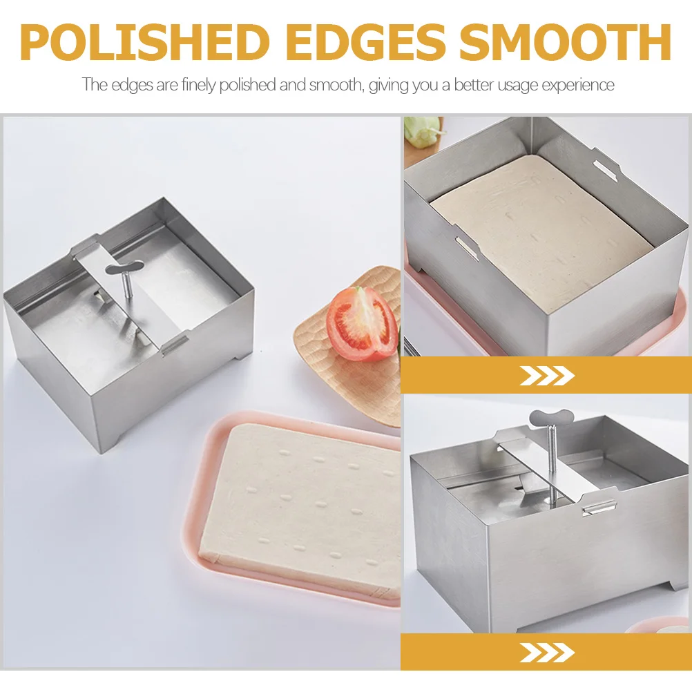 

Tofu Press Mould High Grade Stainless Steel Smooth Edges Practical Tofu Making Tool Tool