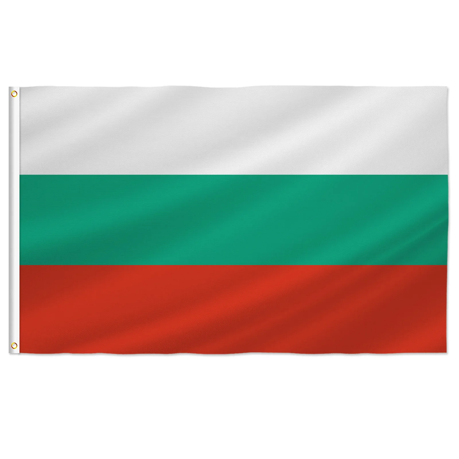 PTEROSAUR-Bulgaria Flag, Bulgaria Bulgarian National Flag, Flags with Brass Grommets for Indoor Outdoor Decor Banner