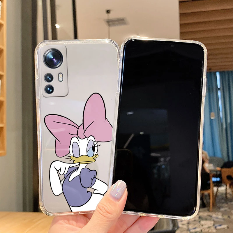 Cartoon Mickey Minnie Mouse Soft Case For Xiaomi Mi 12 5G Mi12 Lite 12X 12S Phone Cover Silicone TPU Transparent Funda Bumper