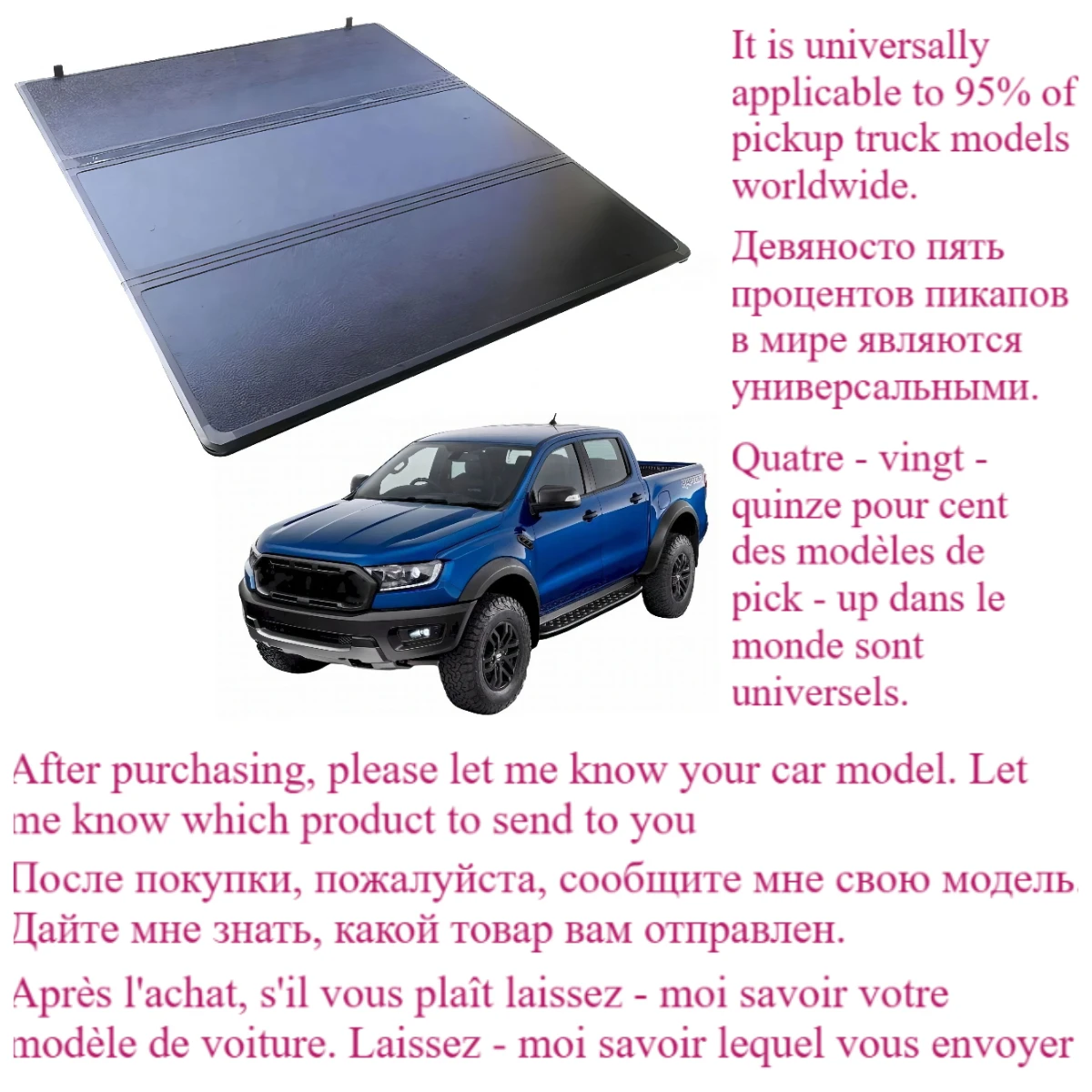 

Pickup Truck Retractable Roll-Up Aluminum Waterproof Tri-fold Tonneau Cover Fro Triton L200 Sierra Canyon GWM