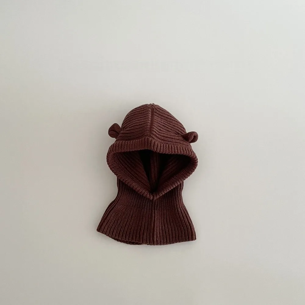 

New Cute Big Eyes Pullover Cap Warm Windproof Beanie Hat Coldproof Plush Infant Knitted Cap Autumn and Winter