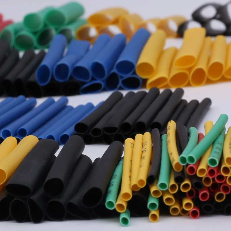 328PCS heat shrinkable tube insulation sleeve flame retardant 2: 1 electrician household wiring color heat shrinkable tube