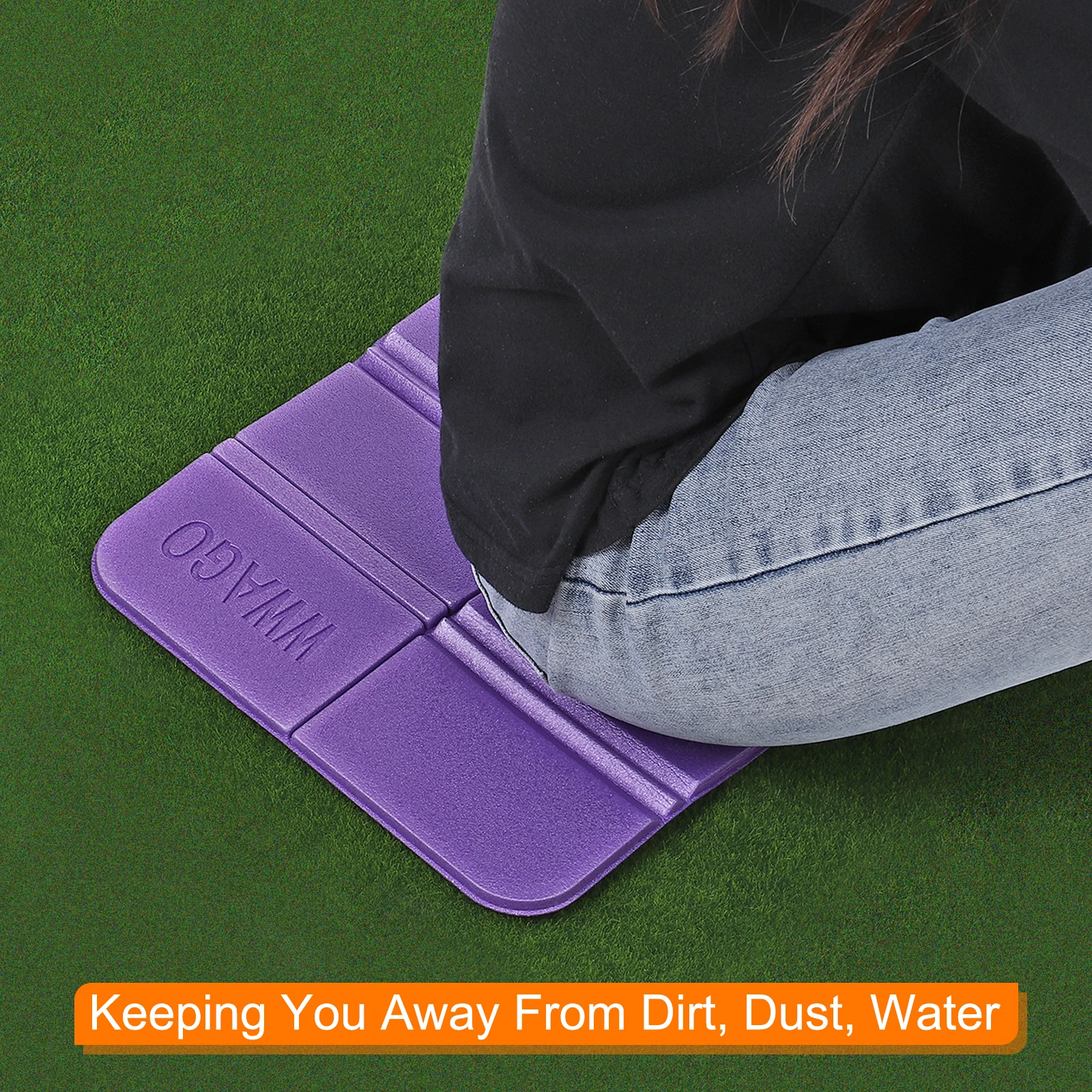 5 قطعة مقعد وسادة قابل للطي التخييم وسادة الجلوس 15 "x 11" مقاوم للماء XPE رغوة الجلوس في الهواء الطلق الحصير للنزهة التنزه السفر 5 اللون