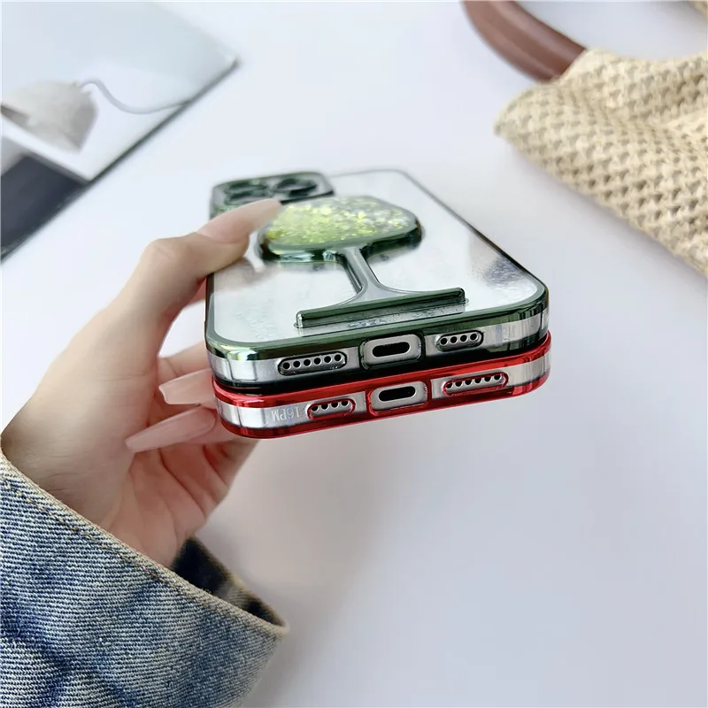 الكهربائي تألق تدفق الرمال كأس جراب هاتف آيفون 16 15 14 زائد 13 12 11 برو ماكس حامي العدسة الزلزالية غطاء