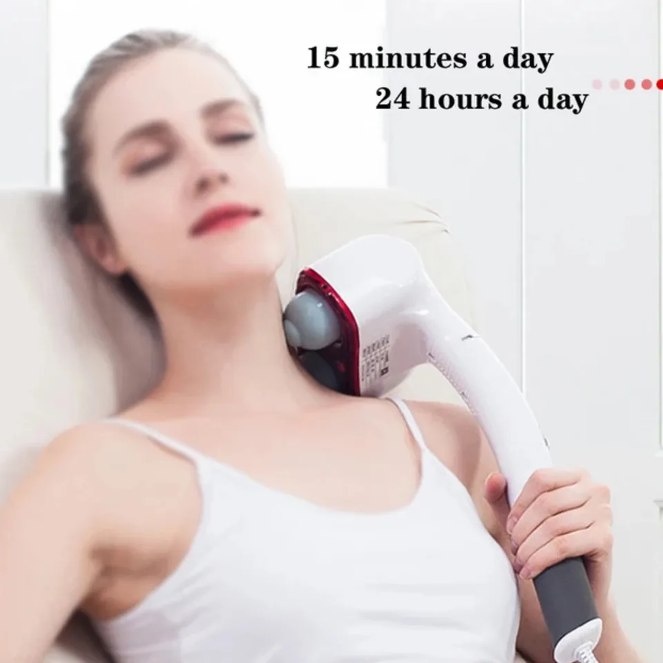 

33W Handheld Electric Anion Slimming Body Massager Roller Relax Sore Neck Shoulder Back Waist Leg Calf Muscles Pain Relief