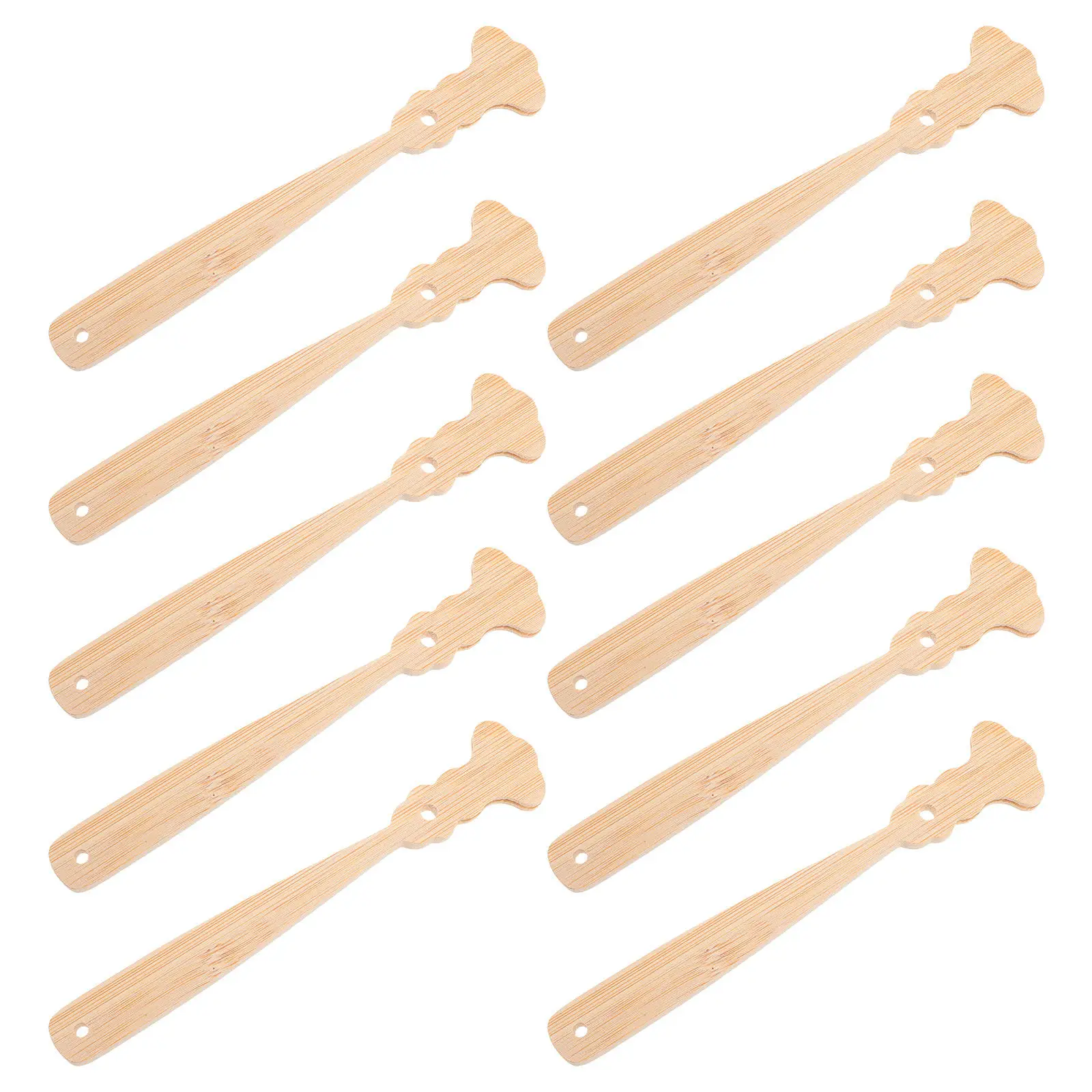 10 poignées de ventilateur en bois pour éventails chinois, pièces de rechange robustes en bois pour artisanat DIY, calligraphie, peinture, mariage, voyage