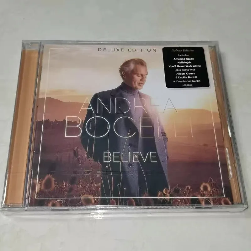 

Андреа Бочелли: Believe – Коллекция популярных английских песен, CD, лучшие хиты, ремастеринг, аудио для автомобиля и дома, новый запечатанный подарочный набор.