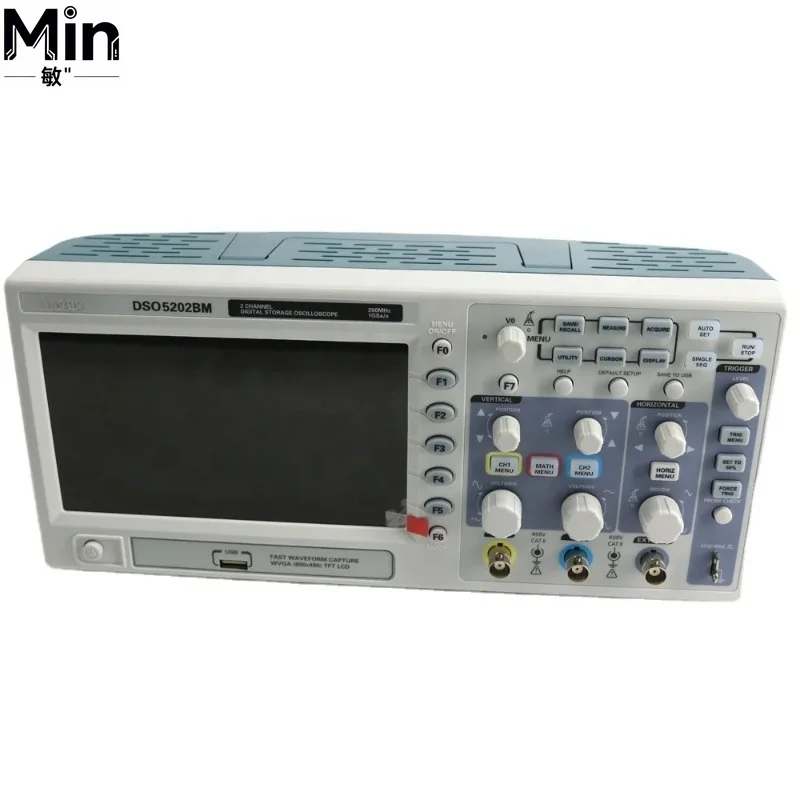 New DSO5202BM 200MHz 2 Channel 1GSa/s Sampling Rate Benchtop Digital Automotive Oscilloscope with USB LCD Display