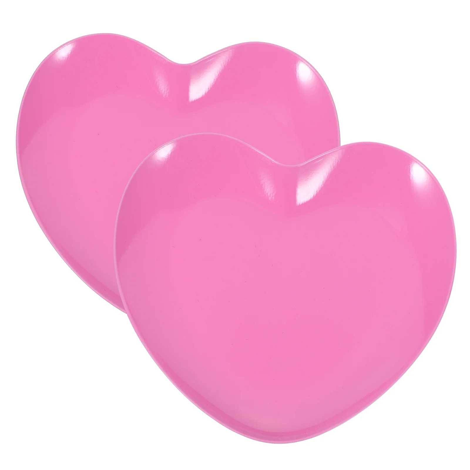 2 Pcs Stainless Steel Jewelry Holder Heart Shaped Trinket Dish Tray Small Storage Plate Home Decor Aesthetic Compact