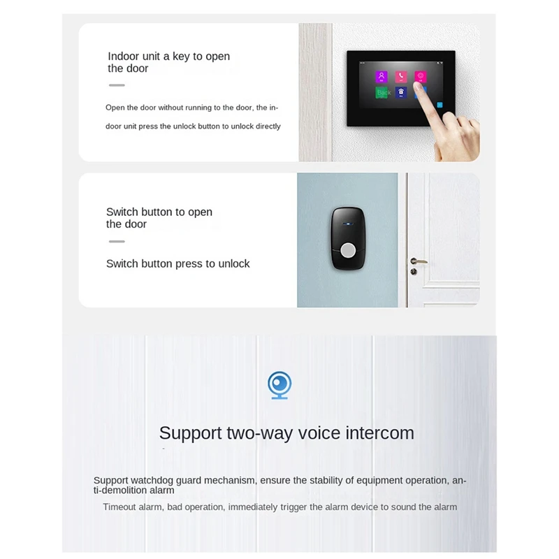 Hot 7 Inch Graffiti Wifi Visual Doorbell HD 1080P Mobile Detection Intelligent Doorbell Two Way Audio Remote Door Opening