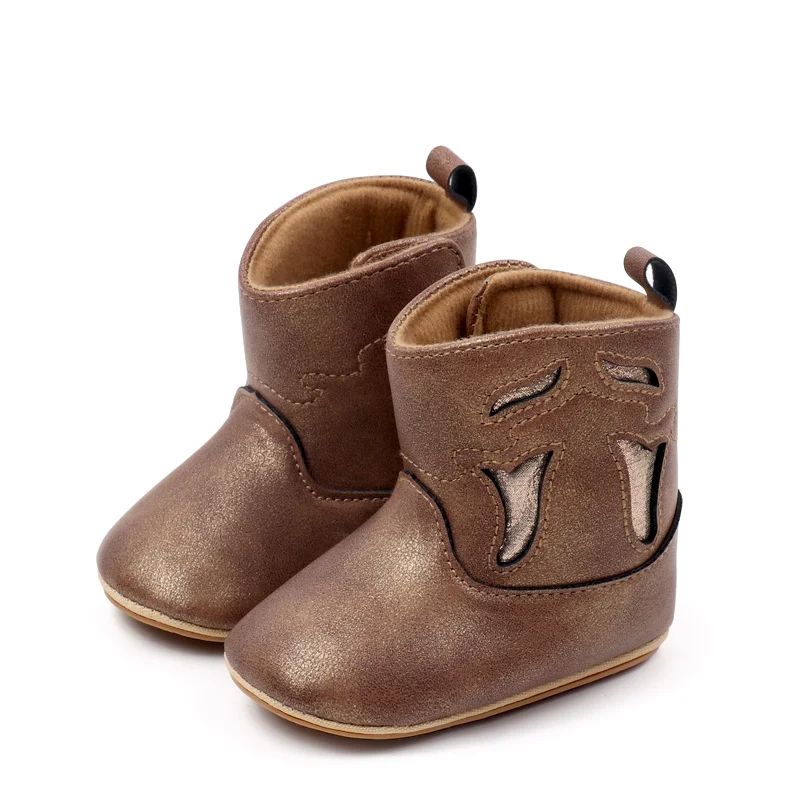 

Baby Boys Girls Fall New Fashion Short Boots Hollow Design Toddler Boots Rubber Soled Casual Baby Mid-calf Boots