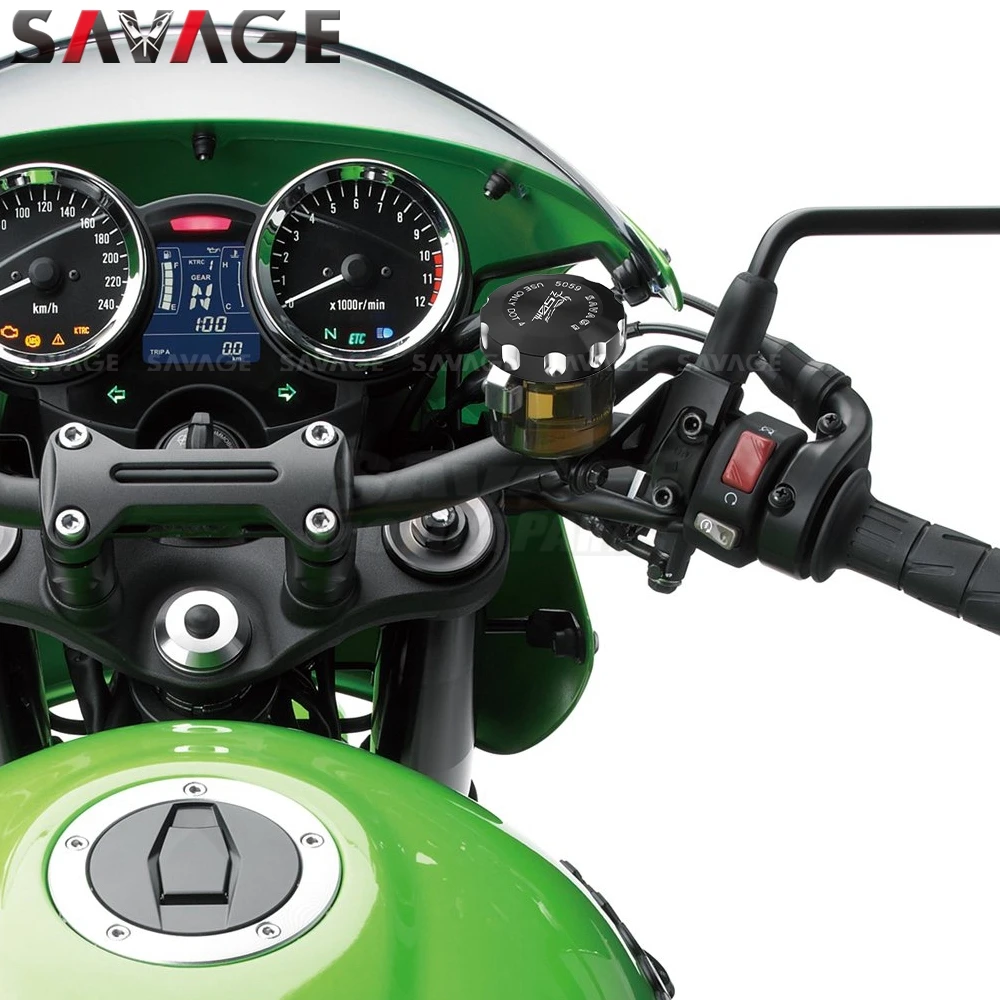 Z900RS 2024 Brake Fluid Reservoir Cover For KAWASAKI Z900RS ZR900 2018-2023 Motorcycle Front Rear Brake Cylinder Protector Cover