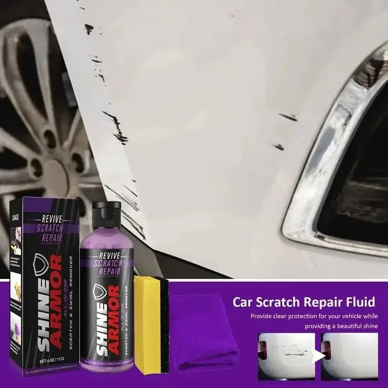 3 In 1 Car Ceramic Coating Spray Set 120g Auto Nano Ceramic Coating Polishing Spraying Wax Car Paint Scratch Repair Remover