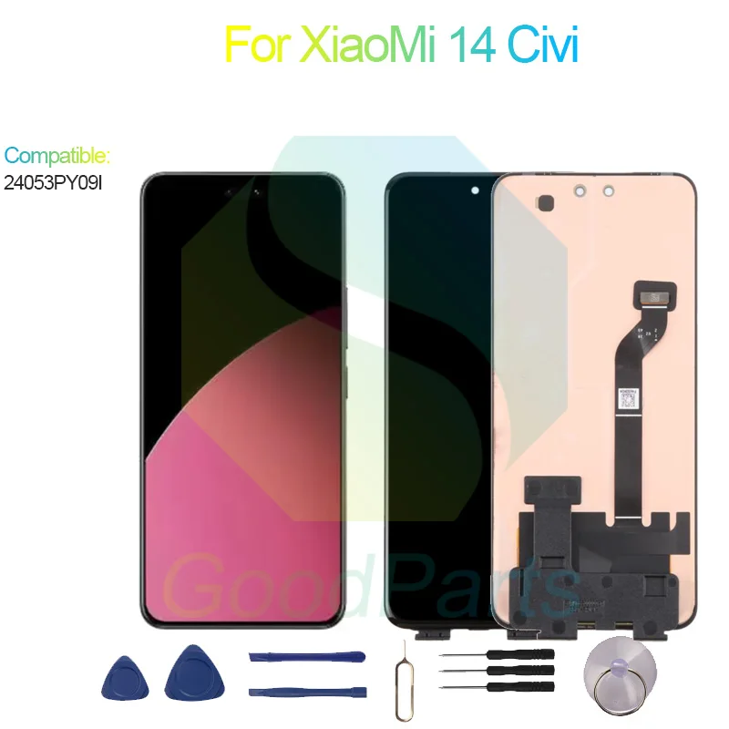Test Before Ship For XiaoMi 14 Civi Display Touch Screen Digitizer Panel Assembly Lcd Screen 24053PY09I 14 Civi Screen Display