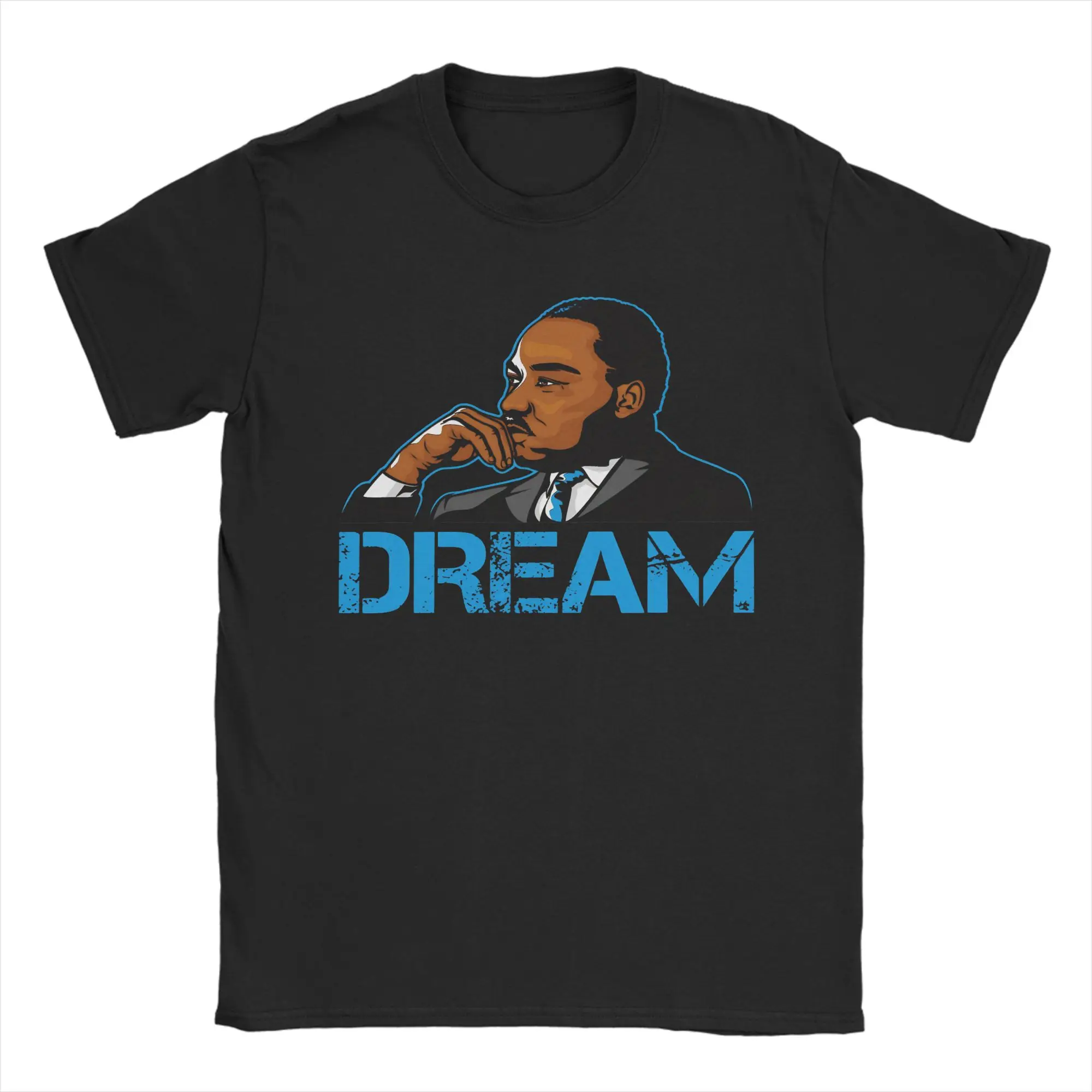 

Martin Have Dream Luther King Day T Shirts Men's Cotton Hipster T-Shirts Crew Neck Tees Short Sleeve Clothing 4XL 5XL 6XL