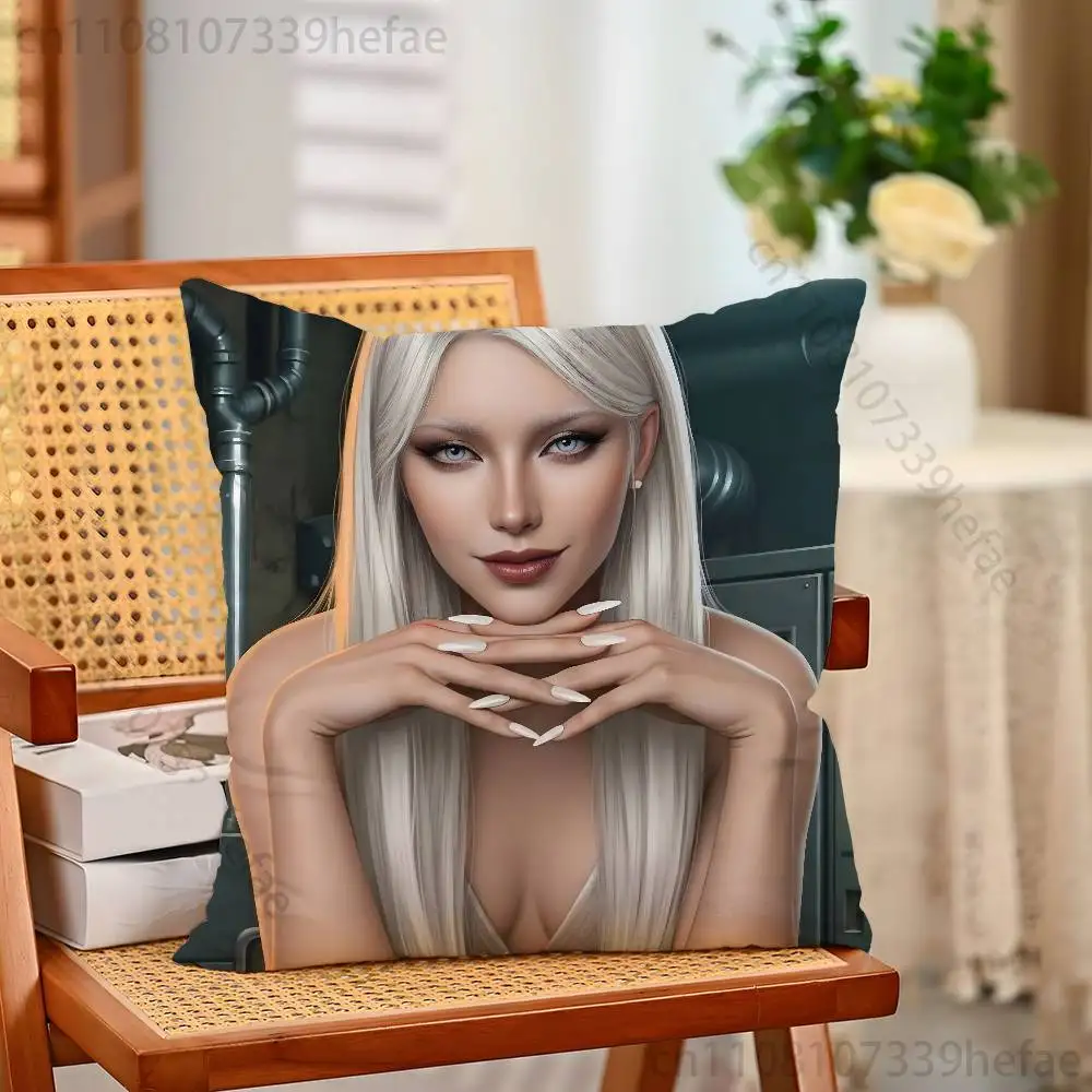 Game Romance Clubs Kissenbezüge für Schlafzimmer, Wohnzimmer, Sofa, Heimdekoration, Polyester-Kissenbezug mit Reißverschluss – Detail 14