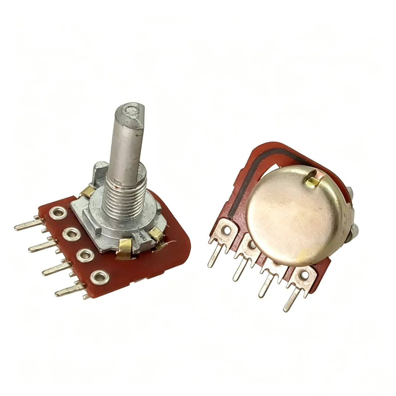 Original New 100% 16 Type Single Potentiometer With Tap W100K With Midpoint Axis Length 20MMF (SWITCH)